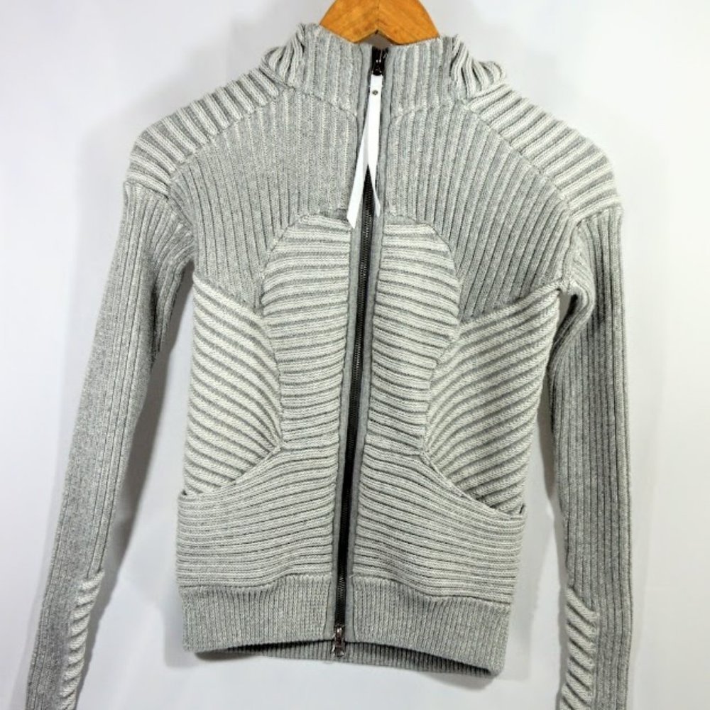 Lululemon Zip Up Embrace Ribbed Hoodie 4 EUC